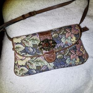 Patricia Nash Leather Floral Crossbody Purse